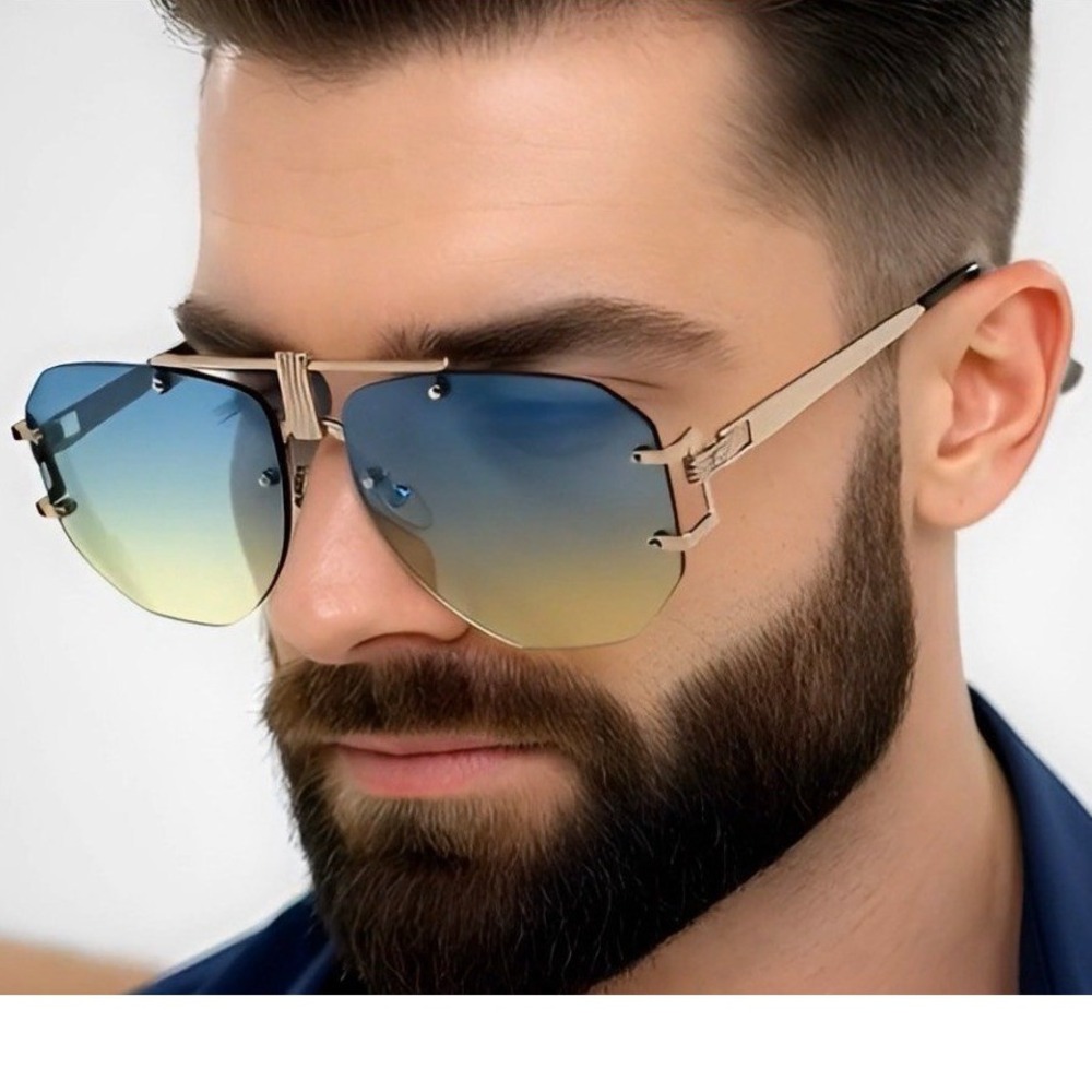 Men Women Classic Green Modern Retro‎ Shield Party Club Rave SUN GLASSES Lentes